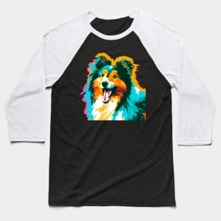 Shetland Sheepdog Pop Art - Dog Lover Gifts Baseball T-Shirt